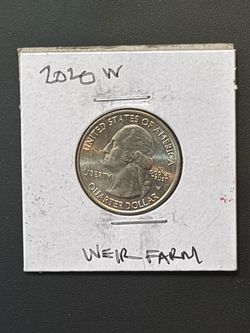 Rare 2020 Weir Farm West Point mint quarter