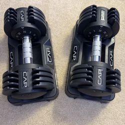 CAP Adjustable Dumbbell Pair - 50lb Total