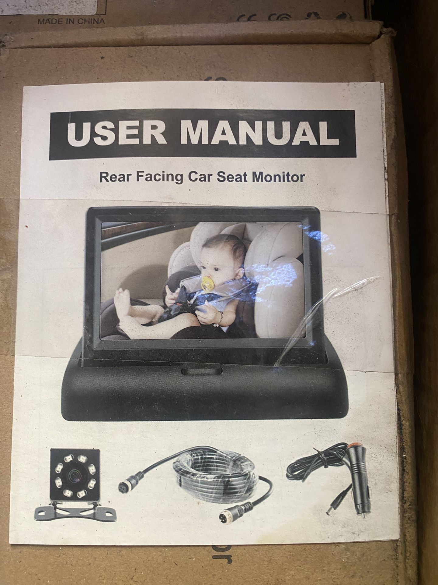 New! Rear- Facing Car Seat Monitor (color)! Only $50/firm