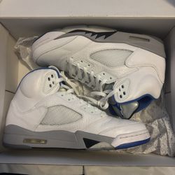White Stealth Jordan 5 Retro