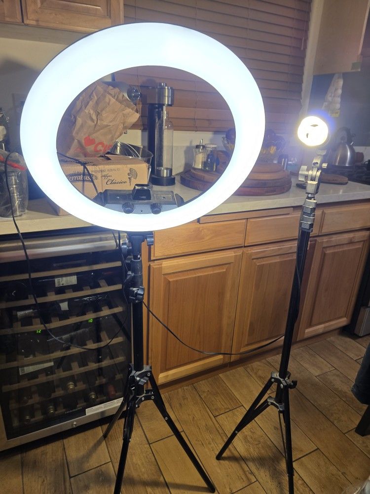 LED Circle Lights + Other Light stand 
