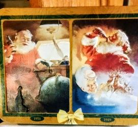 Vintage 1997 Coca-Cola Nostalgia Plating Cards 2 Deck Set In Collector Tin