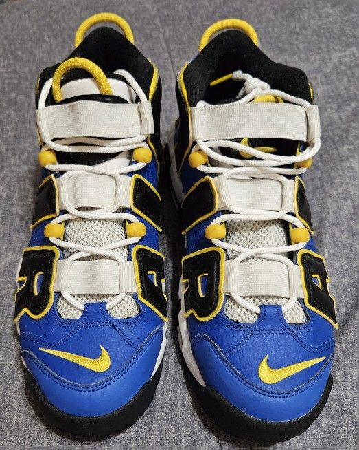 Used Nike Air More Uptempo Peace, Love, and Basketball (DC1399-400), Men's Size 8.5 (NO ORIGINAL BOX)