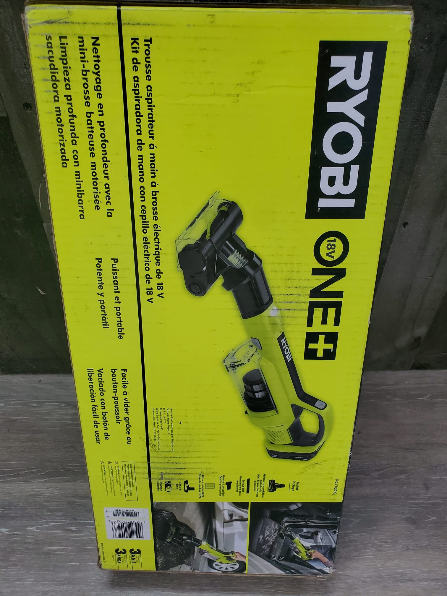 ONE+ 18V Cordless Hand Vacuum with Powered Brush Kit with 2.0 Ah Battery and Charger