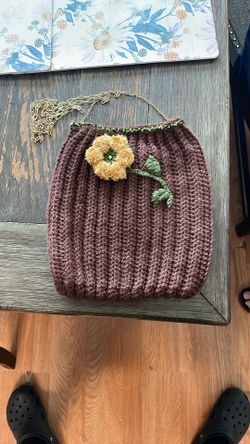 Hand Knitted Hand Bag