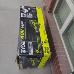 Ryobi 40v6ah 20". Lawn Mower 