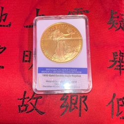 Limited edition 1993 Gold Double Eagle Replica 