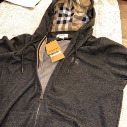 Original Burberry Zip Up Hoodie