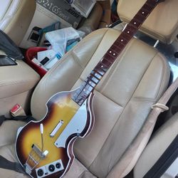 Rock Band Beatles Hofner Guitar Controller, model NWGTS3 Nintendo Wii No Dongle Included