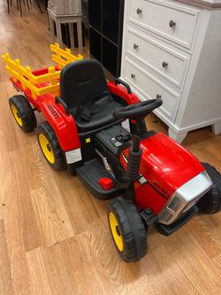 MX-611 Kids Ride-On Tractor with Trailer