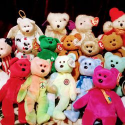 TY BEANIE BABY COLLECTION, RARE BEARS
