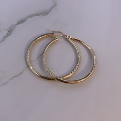 14k Gold Hoop Earrings