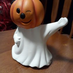 Halloween Ghost Bisque With Opening In Back
