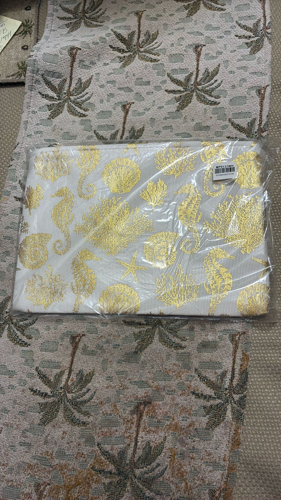 Shell And Seahorse Wristlet