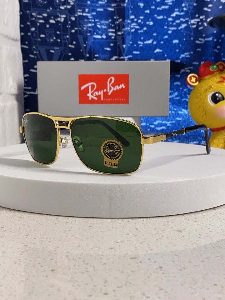 Men's tempered glass lenses, square frame sunglasses, sunglasses