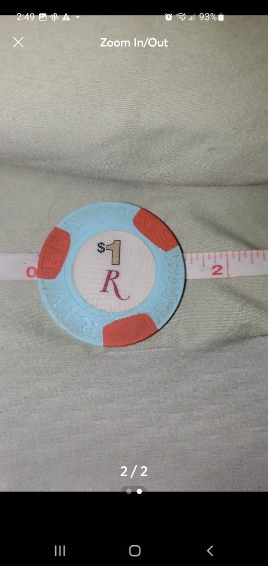 $1 Riviera Casino chip from Los Vegas