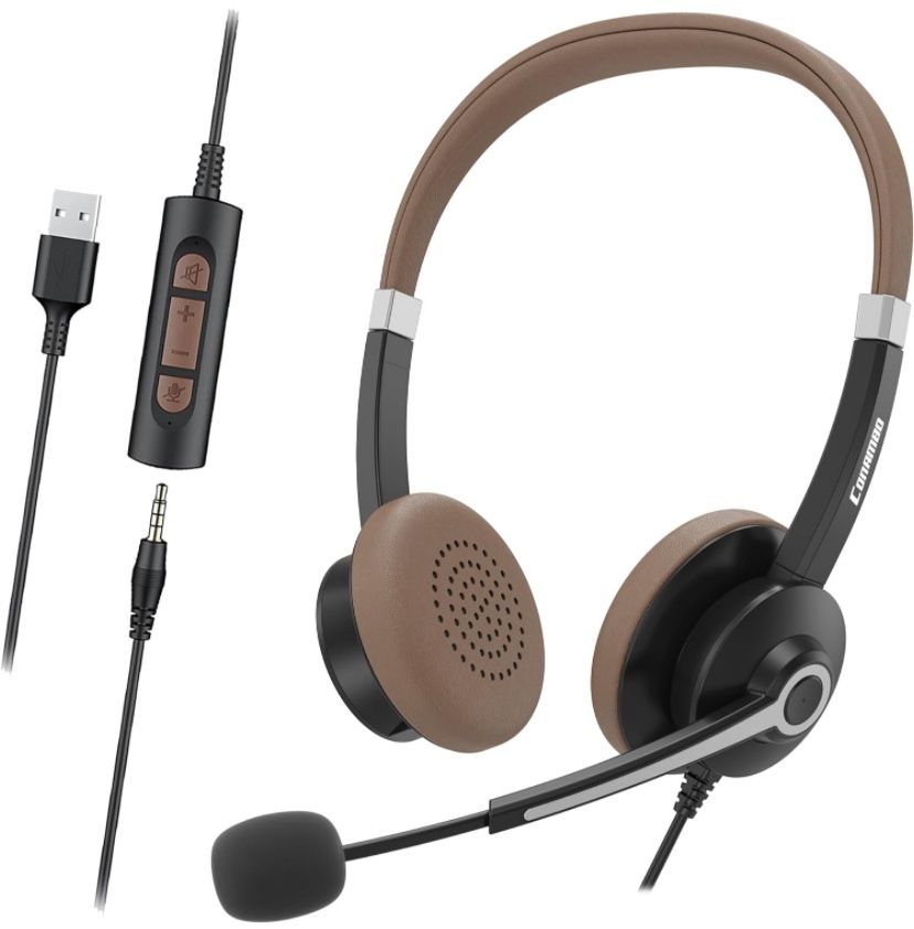 USB Wired Headset with Microphone