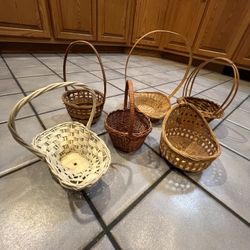 SMALL BASKETS LOT #3 Group of Six