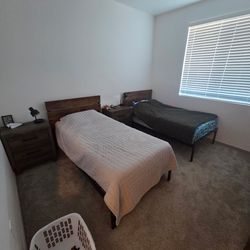 Ashley Furniture bedroom set with 2 twin beds