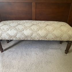 Newly reupholstered Bench 