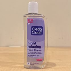 Clean & Clear Oil-free Night Relaxing facial cleanser 8 oz