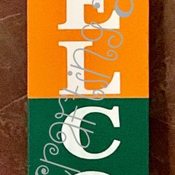 Florida A&M Rattlers Themed Wood “Welcome” Signs 