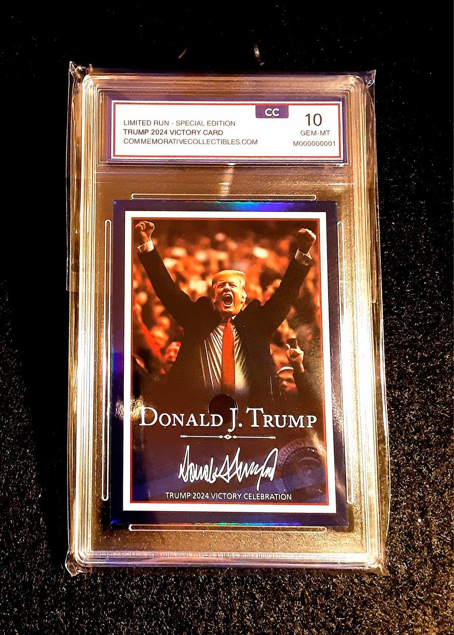 Donald Trump 2024 Commemorative Collectibles Graded CC 10 2024 Victory Celebration 
