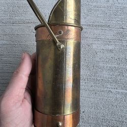 Vintage Brass & Copper Beekeeping Smoker | Antique Apiary Tool | Rustic Farmhouse Decor