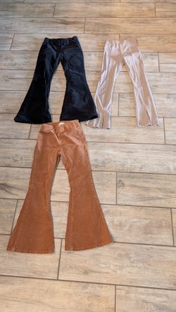 2 Courdoroy Girls Pants and 1 Cotton Zara Girl Pants