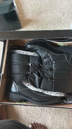 Weatherproof Black & Gray Winter Snow Boots