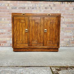 Mid Century Modern Drexel Buffet Credenza Bar Cart Vintage 