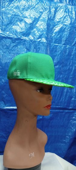 New Custom Green Faux Gator Brim