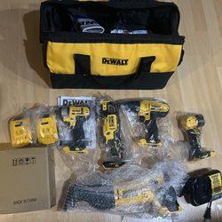Dewalt 6-Piece Kit Brand New (Drill, Driver, Oscillating,Reciprocating Saw, Flashlight, Speaker)