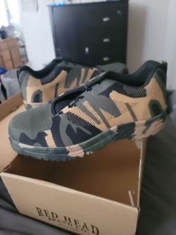 Red Head Branding Camouflage  steel toe shoes