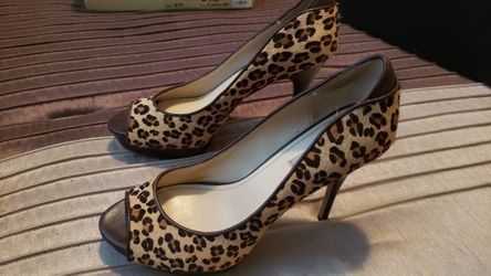 Leopard Style Stiletto Heels Size-8