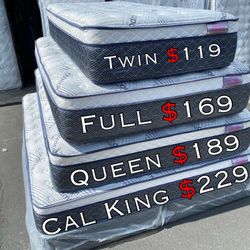 Queen size Bamboo Plush Comfort Europillow Top 