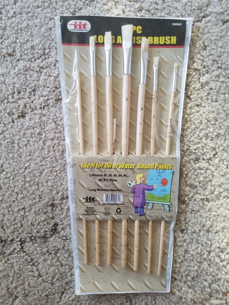 NIO 7 piece paint brushes