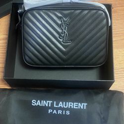 YSL Black Leather Purse
