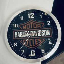 HARLEY DAVIDSON CLOCK BULOVA