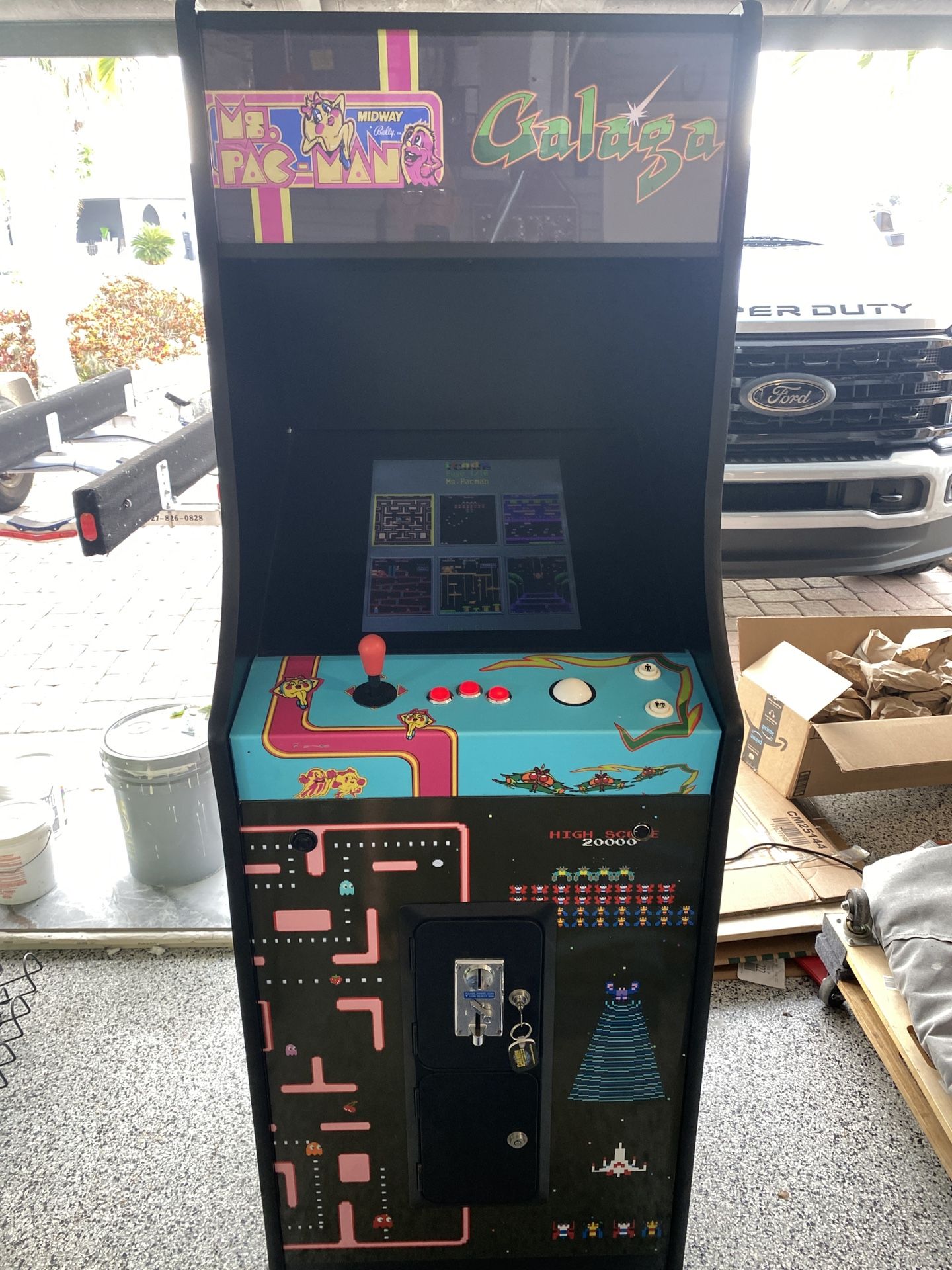 Ms Pac-Man / Galaga Reunion 60-1 Video Game (Stand-up Commercial Grade)