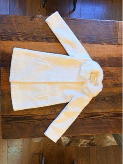 NWT Janie & Jack - Cream Peacoat w/ Faux-Fur Collar (5-6T)