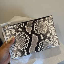 Michael Kors Snakeskin Wristlet