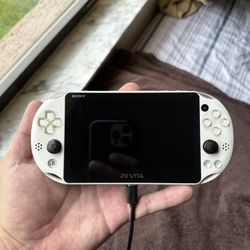Modded PS Vita Slim (White) – 128GB – 3000+ Games Available – Case + Charger