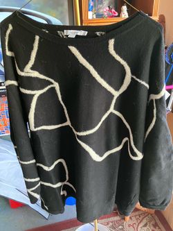 Chico size 4 Color Block Knit Sweater Top