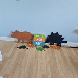 Boys Wooden Dino Decor