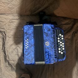22 button accordion with bag