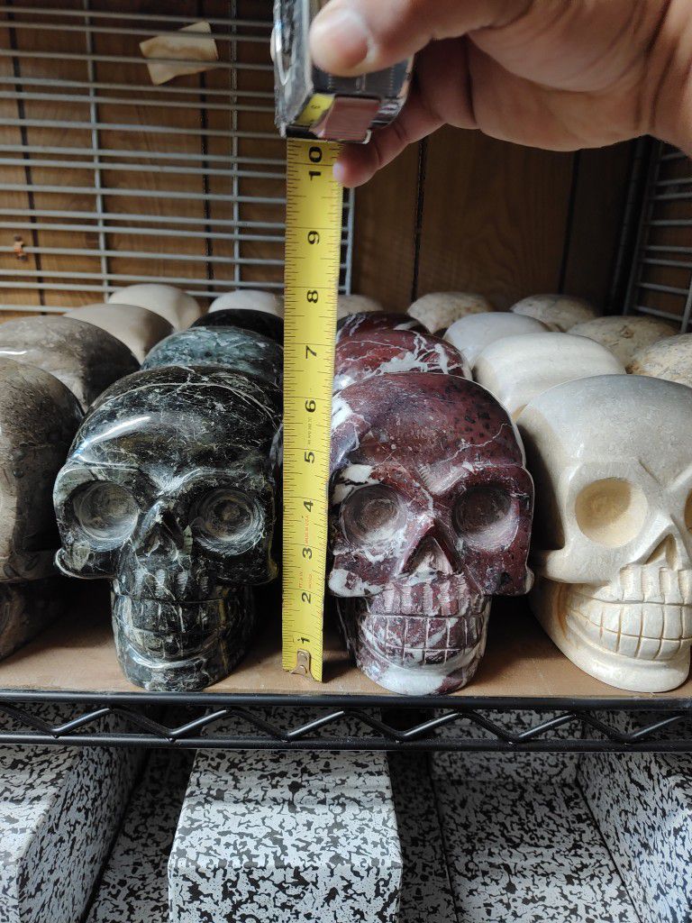 $90/Each 6" Marble Skulls 