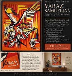 Original Varaz Samuelian Monumental Painting — Approx. 4 × 10 Ft — $6,000