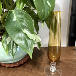 Amber Bud Vase
