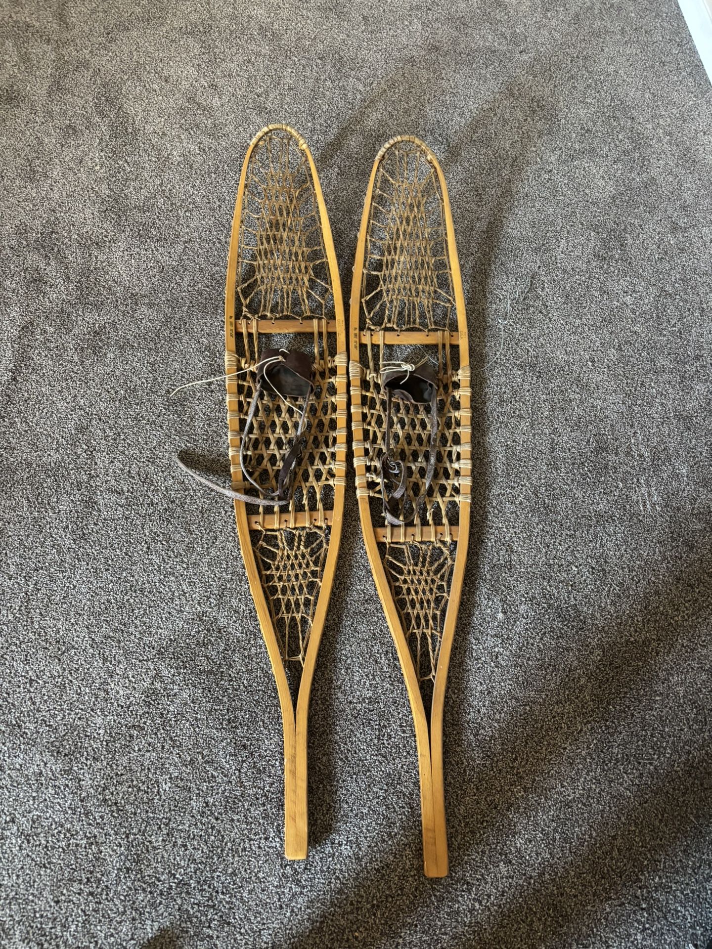 Vintage Military Rawhide & Wooden snowshoes (awesome)